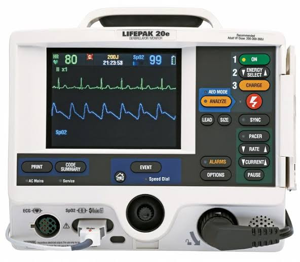 Medtronics (Physio Control) Lifepak 20 Defibrillator/ Monitor 2 Pieces